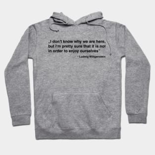 Wittgenstein Quote Hoodie